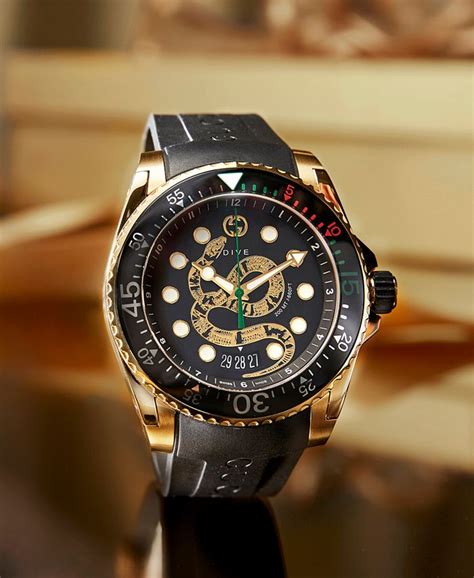 rubber gucci watch wolf face|gucci swiss dive.